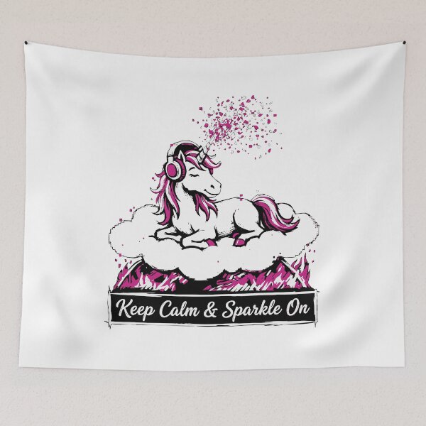 Item preview, Keep Calm and Sparkle On Chill Unicorn designed and sold by XYZ LAB by Jesuperman.