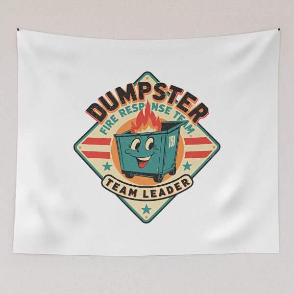 Item preview, Dumpster Fire Response Team Team Leader Work Humor Manager Supervisor Project Management designed and sold by JonesFlora2025.