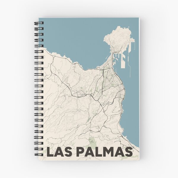 Item preview, Las Palmas Map designed and sold by MapsNerd.