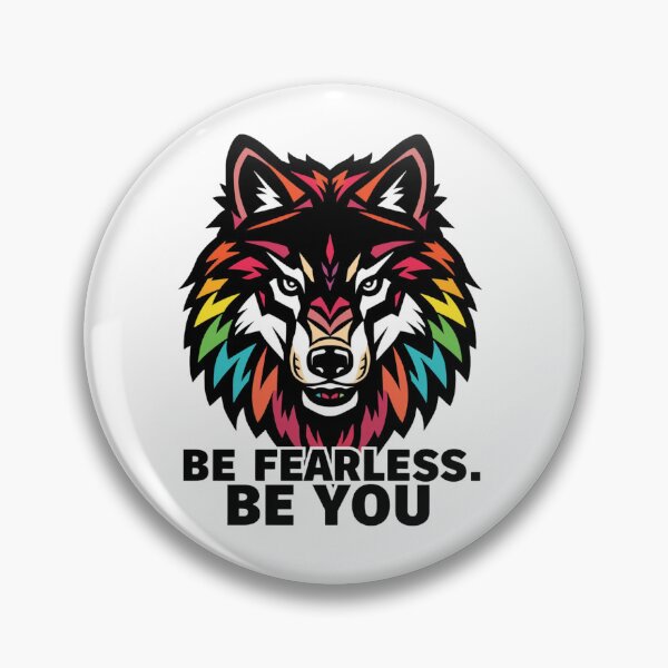 Item preview, Fearless Rainbow Wolf LGBTQ Pride Geometric T-Shirt designed and sold by Vvmd.