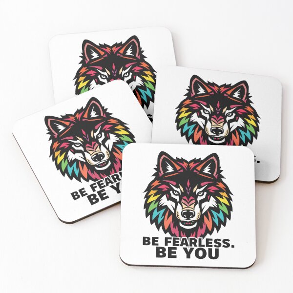 Item preview, Camiseta geométrica Fearless Rainbow Wolf LGBTQ Pride designed and sold by Vvmd.