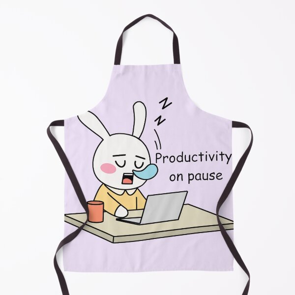 Item preview, Productivity on Pause Sleeping Kawaii Rabbit designed and sold by Akira Design Store.