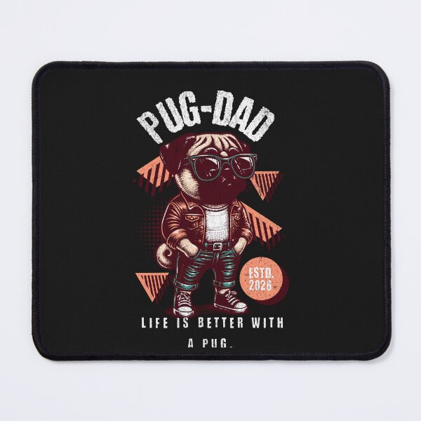 Item preview, Pug Dad Estd 2026 Cool Dog Owner Vintage Style designed and sold by Tsugraf Designs.
