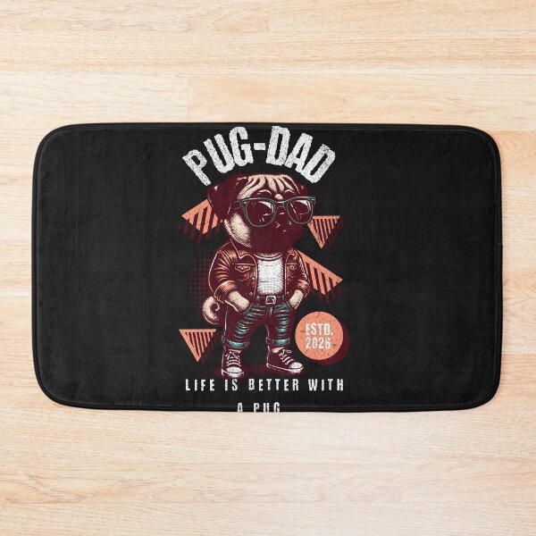 Item preview, Pug Dad Estd 2026 Cool Dog Owner Vintage Style designed and sold by Tsugraf Designs.