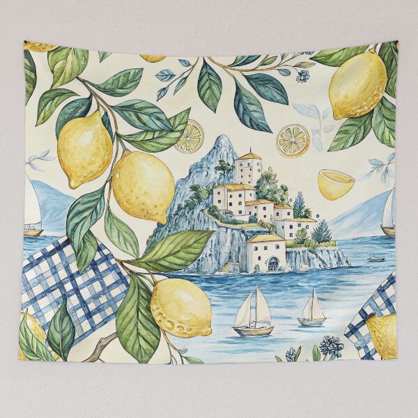 Item preview, Amalfi Coast Lemon Mediterranean designed and sold by Storybook Botanica.