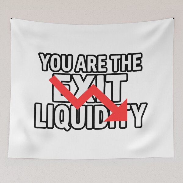 Item preview, You Are The Exit Liquidity Funny Crypto Trader Design designed and sold by MerchlyMike.