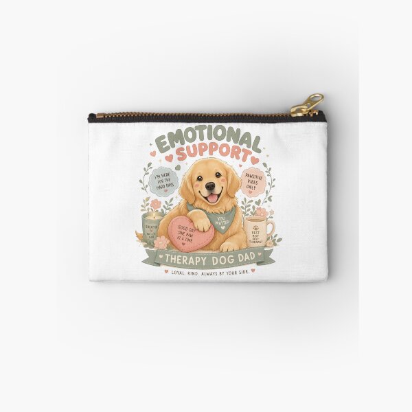 Item preview, Soft Kawaii Golden Retriever Therapy Dog Dad Emotional Support designed and sold by Ashley critters.