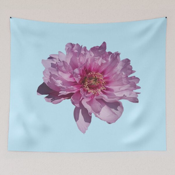Item preview, Cutout Of 1 Pink Garden Peony With A Bee designed and sold by CDPrintsDesigns.