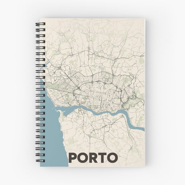 Item preview, Porto Map designed and sold by MapsNerd.
