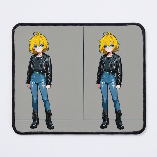 Item preview, Fashion - Man in Black Leather Jacket Slim Jeans Streetwear Anime Variant 8 designed and sold by AnimeShin.