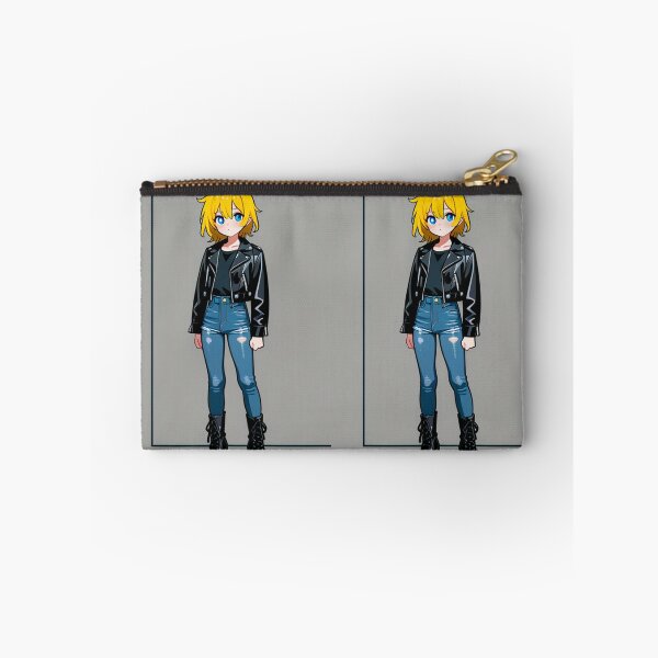 Item preview, Fashion - Man in Black Leather Jacket Slim Jeans Streetwear Anime Variant 8 designed and sold by AnimeShin.