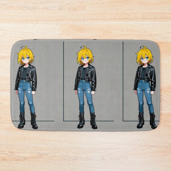 Item preview, Fashion - Man in Black Leather Jacket Slim Jeans Streetwear Anime Variant 8 designed and sold by AnimeShin.