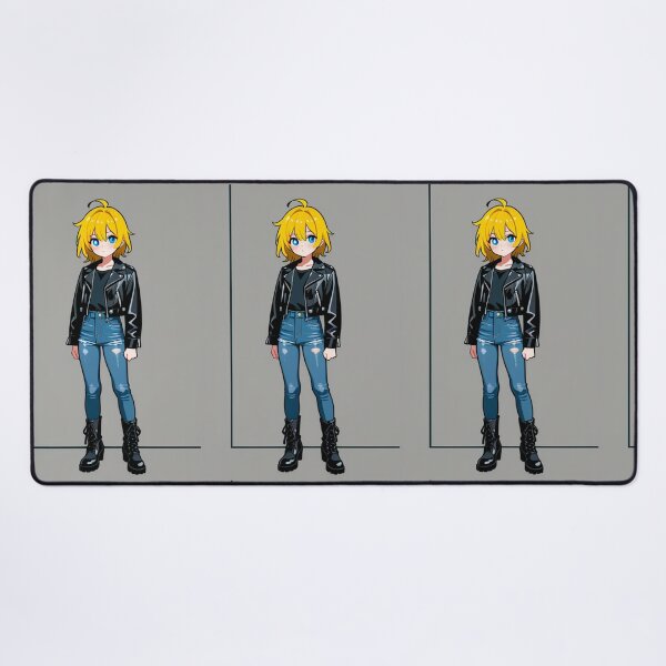 Item preview, Fashion - Man in Black Leather Jacket Slim Jeans Streetwear Anime Variant 8 designed and sold by AnimeShin.