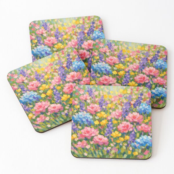 Item preview, Vibrant Wildflower Meadow Oil Painting designed and sold by Owcomm.