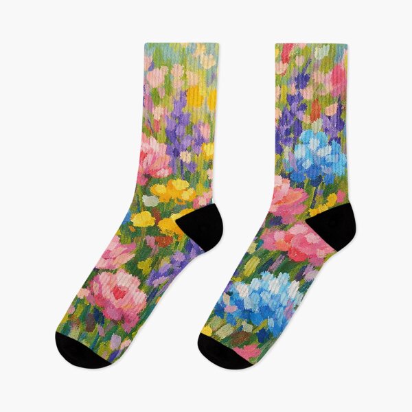 Item preview, Vibrant Wildflower Meadow Oil Painting designed and sold by Owcomm.