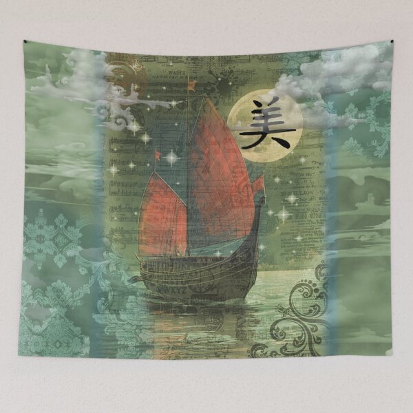 Item preview, Junk Boats - Mixed Media - Volume 05, No. 03, Chinese character - Beautiful designed and sold by Legacy Star Designs.