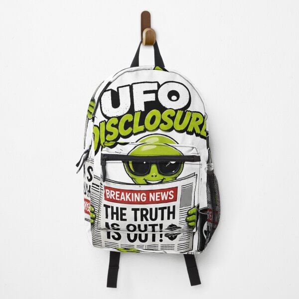 Item preview, UFO Disclosure Breaking News The Truth Is Out Funny Alien Design designed and sold by R-B-Colors.