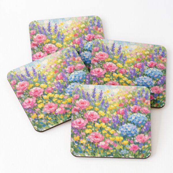 Item preview, Vibrant Wildflower Meadow Oil Painting Style designed and sold by Owcomm.