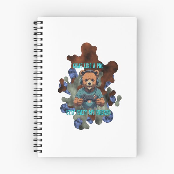 Item preview, Game Like A Pro Stay Salty My Friends Chibi Gamer Bear designed and sold by Animalloveus.