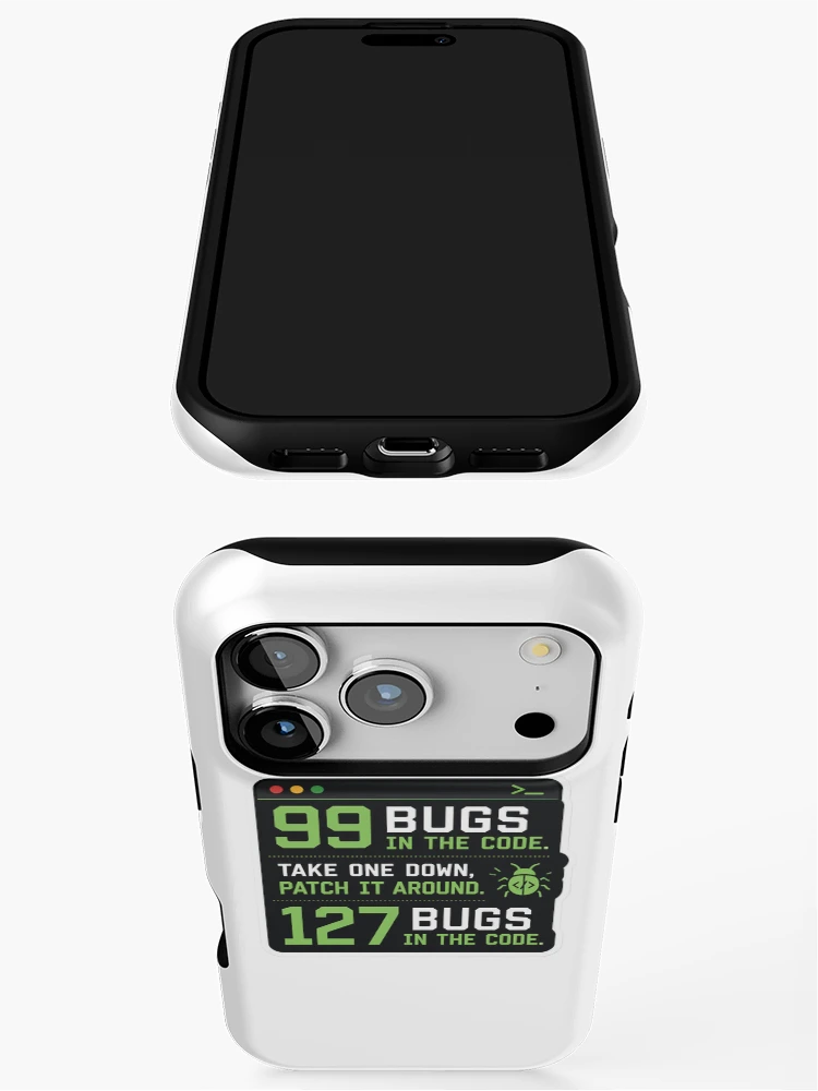 Thumbnail 3 of 4, iPhone Case, 99 Bugs Left In The Code Funny Programmer Humor designed and sold by DebugLab.