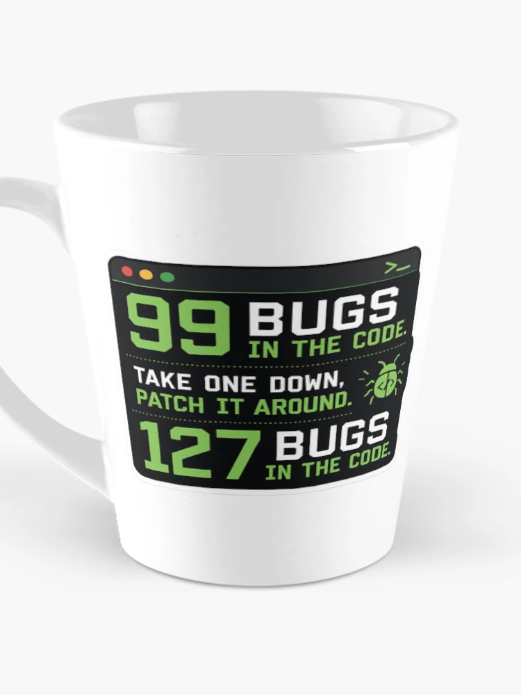 Thumbnail 3 of 4, Coffee Mug, 99 Bugs Left In The Code Funny Programmer Humor designed and sold by DebugLab.