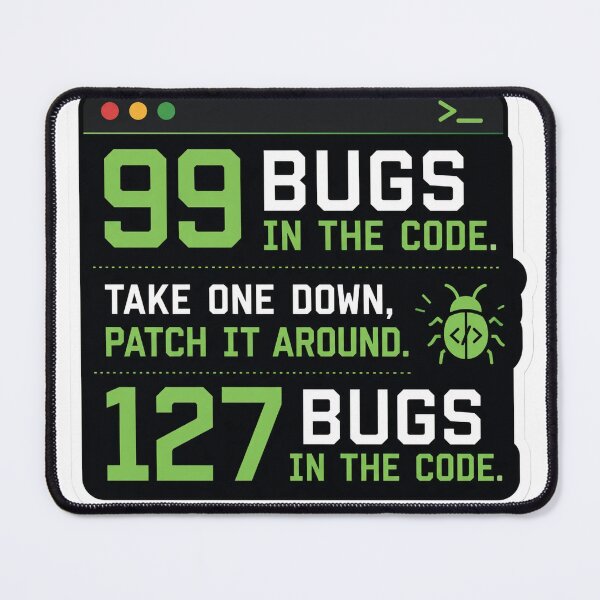 Item preview, 99 Bugs Left In The Code Funny Programmer Humor designed and sold by DebugLab.