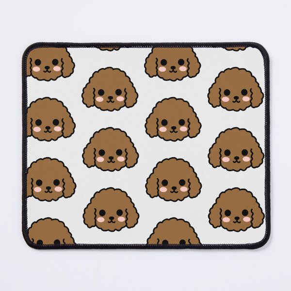 Item preview, Cute Poodle Dog Face Kawaii Cartoon designed and sold by SunCraftStudio.