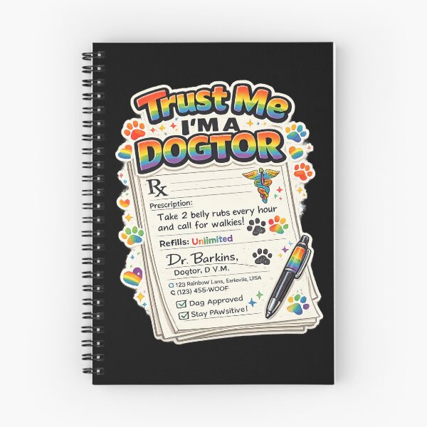 Item preview, Trust Me I'm A Dogtor Funny Dog Prescription Pride Month Veterinary Humor Gift For Dog Owners And LGBTQ Allies designed and sold by Im-Ara.