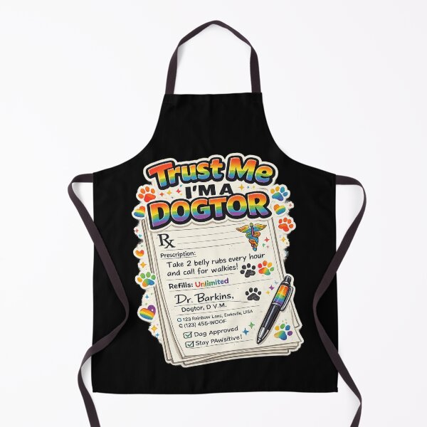 Item preview, Trust Me I'm A Dogtor Funny Dog Prescription Pride Month Veterinary Humor Gift For Dog Owners And LGBTQ Allies designed and sold by Im-Ara.
