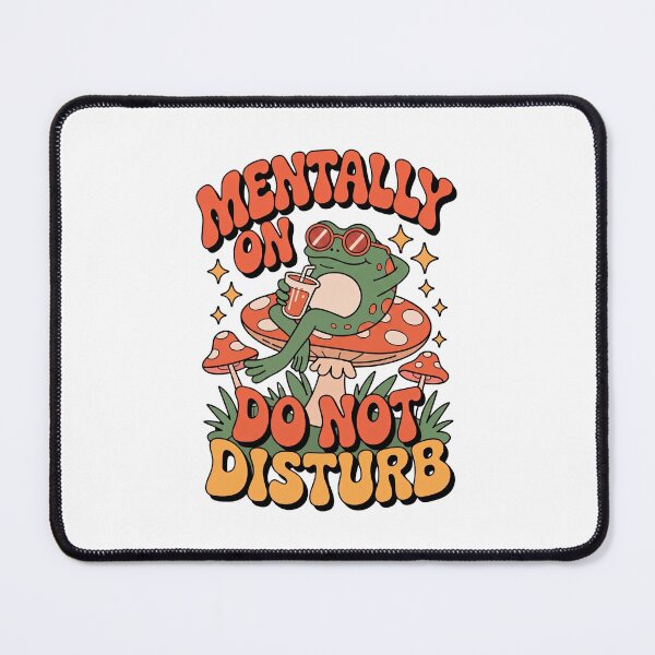 Item preview, Mentally On Do Not Disturb Chill Frog - Retro Groovy Funny Design designed and sold by InfiniteOrbit.