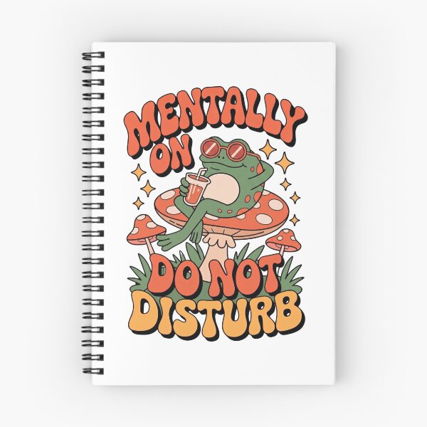 Item preview, Mentally On Do Not Disturb Chill Frog - Retro Groovy Funny Design designed and sold by InfiniteOrbit.