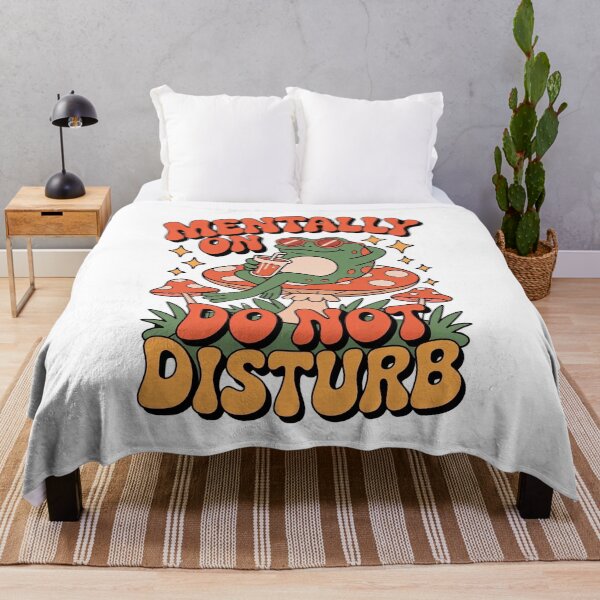 Item preview, Mentally On Do Not Disturb Chill Frog - Retro Groovy Funny Design designed and sold by InfiniteOrbit.