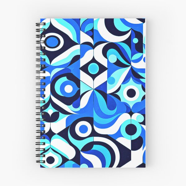 Item preview, Mid-Century Modern Blue, White And Aqua Abstract Designs designed and sold by DEC02.
