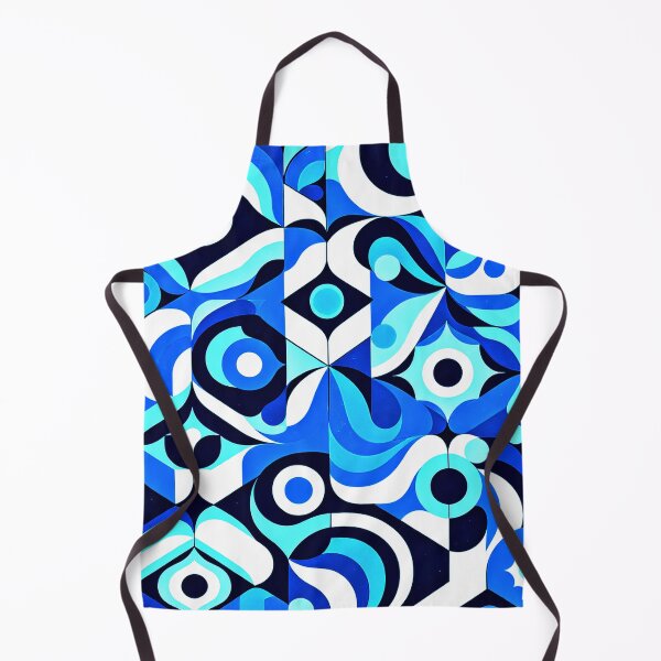 Item preview, Mid-Century Modern Blue, White And Aqua Abstract Designs designed and sold by DEC02.