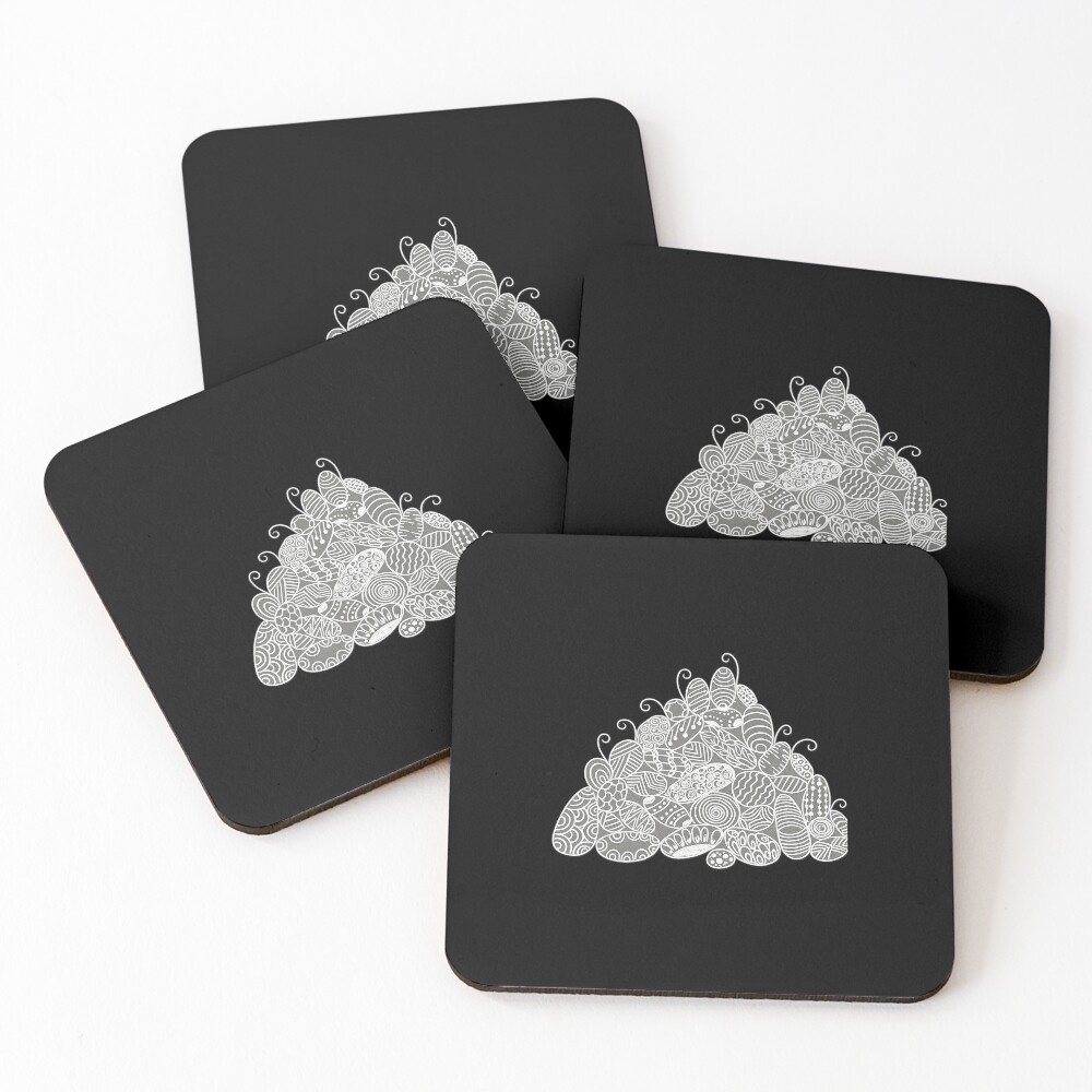 Item preview, Coasters (Set of 4) designed and sold by CartoonistLab.