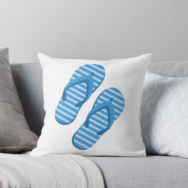 Item preview, Blue Flip Flops Summer Illustration designed and sold by BetweenForms.