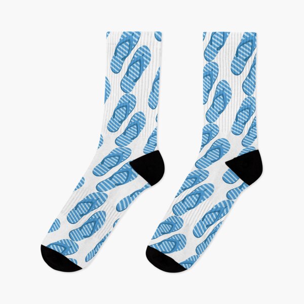 Item preview, Blue Flip Flops Summer Illustration designed and sold by BetweenForms.