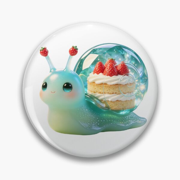 Item preview, Emerald Snail - Kawaii Strawberry Shortcake Guardian designed and sold by ABYSSLAB.