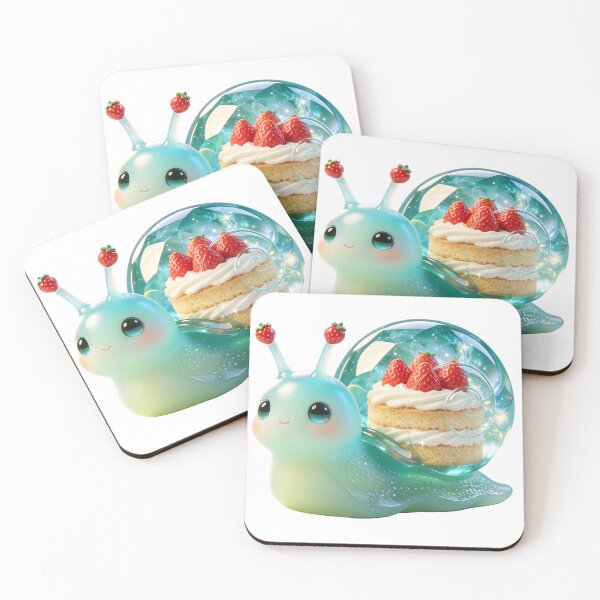 Item preview, Emerald Snail - Kawaii Strawberry Shortcake Guardian designed and sold by ABYSSLAB.