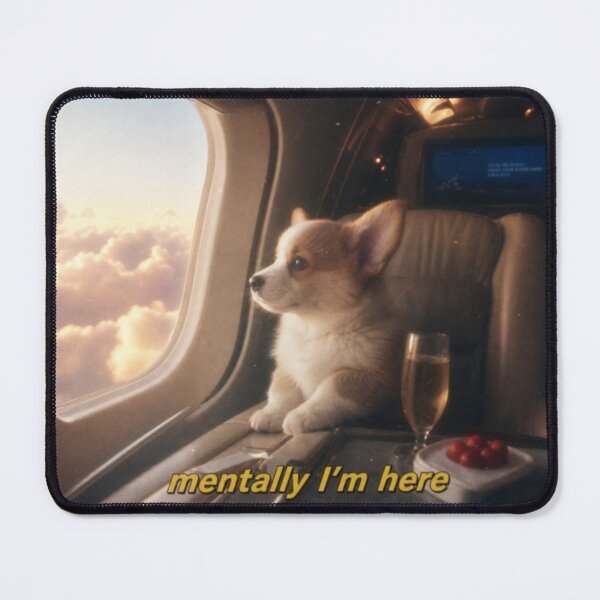 Item preview, A corgi on a plane with wanderlust designed and sold by Happy little designs.
