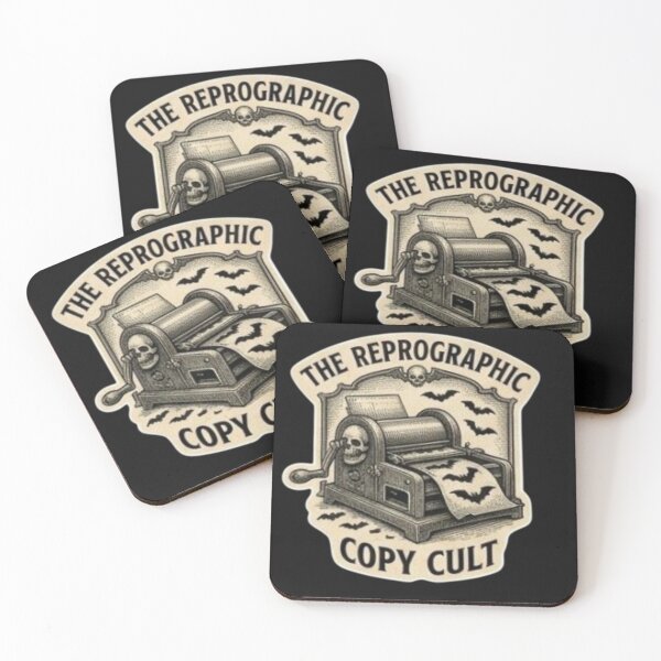 Item preview, Funny Vampire Copy Cult Reprographic Machine Gothic Sticker designed and sold by DarkOriginArts.