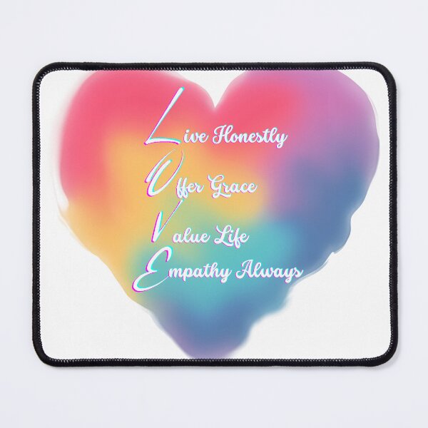 Item preview, Love Rainbow Heart-Inspirational Empathy Quote Design designed and sold by RnIDesignd.