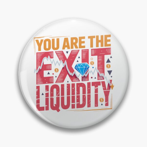 Item preview, You Are The Exit Liquidity Funny Crypto Trading Chart Design designed and sold by MerchlyMike.