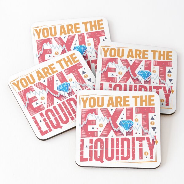 Item preview, You Are The Exit Liquidity Funny Crypto Trading Chart Design designed and sold by MerchlyMike.