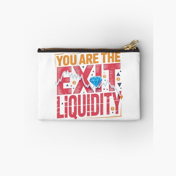 Item preview, You Are The Exit Liquidity Funny Crypto Trading Chart Design designed and sold by MerchlyMike.