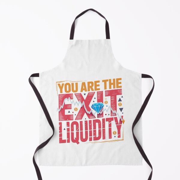 Item preview, You Are The Exit Liquidity Funny Crypto Trading Chart Design designed and sold by MerchlyMike.