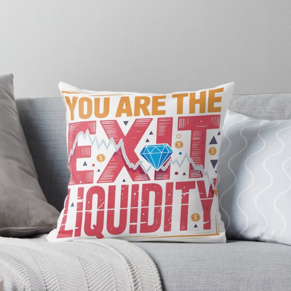 Item preview, You Are The Exit Liquidity Funny Crypto Trading Chart Design designed and sold by MerchlyMike.
