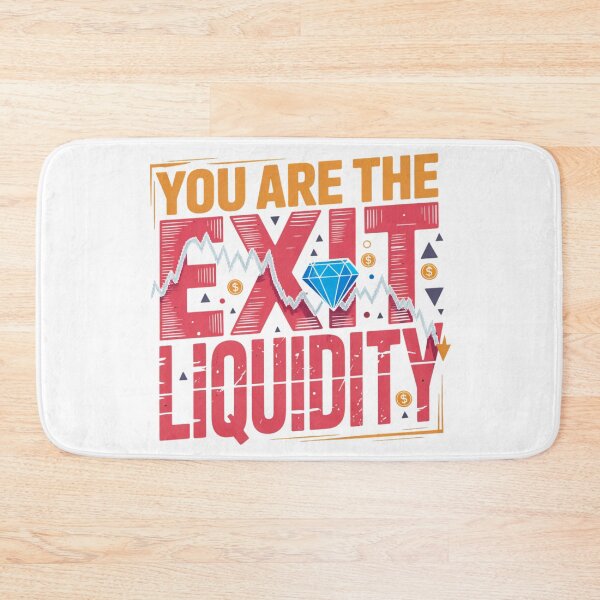 Item preview, You Are The Exit Liquidity Funny Crypto Trading Chart Design designed and sold by MerchlyMike.