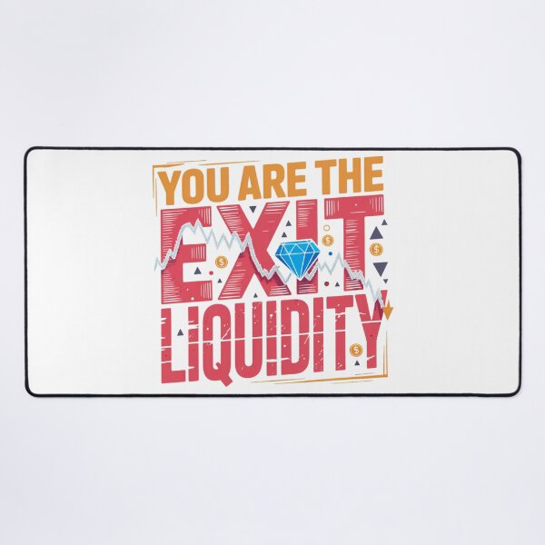 Item preview, You Are The Exit Liquidity Funny Crypto Trading Chart Design designed and sold by MerchlyMike.