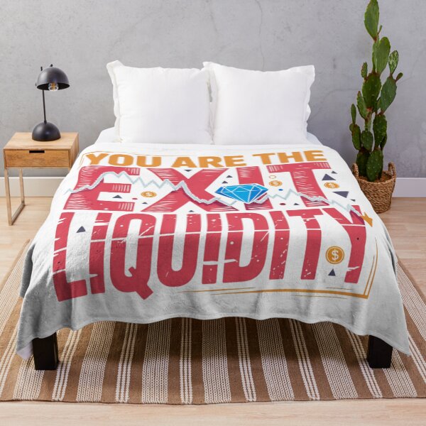 Item preview, You Are The Exit Liquidity Funny Crypto Trading Chart Design designed and sold by MerchlyMike.